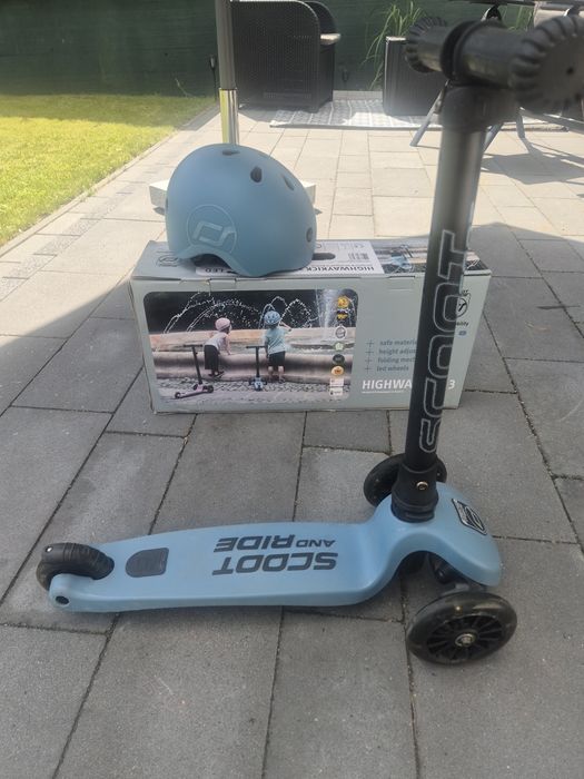 Hulajnoga Scott and Ride Highwaykick 3 plus kask