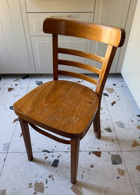 Krzesła drewniane retro / vintage – 10 sztuk, Kraków