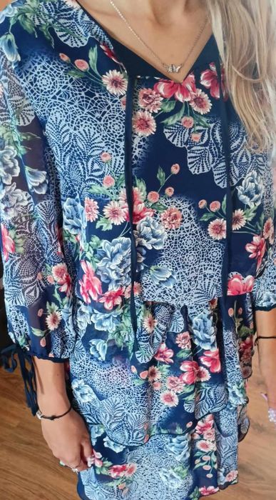 Zwiewna sukienka boho