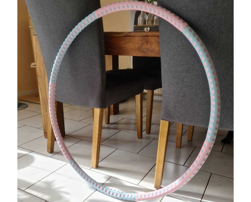 Stalowe Mocne Hula Hop - regulowany ciężar + skakanka GRATIS