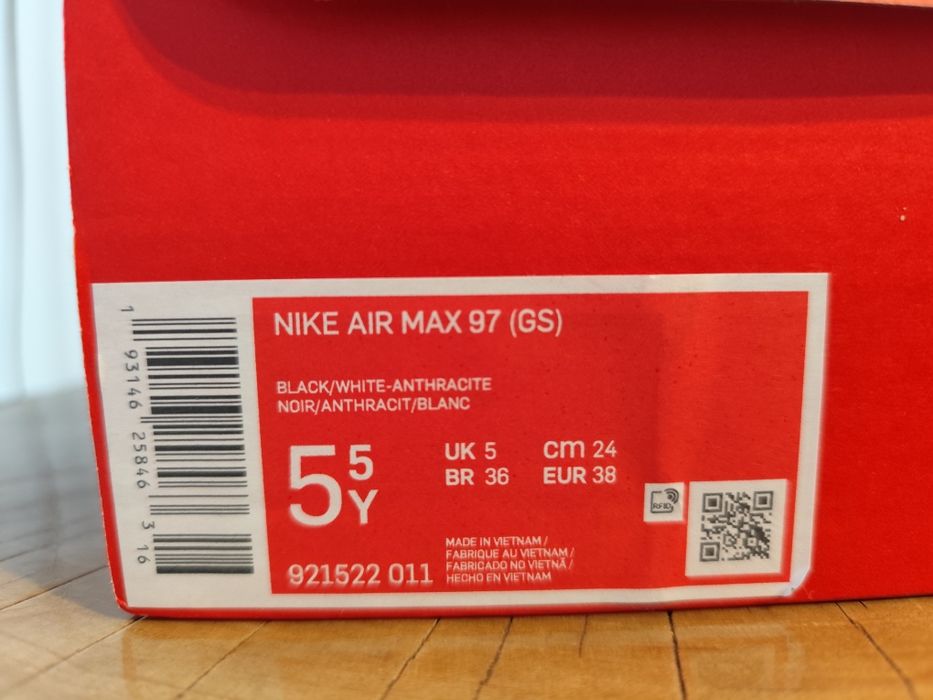 Buty  Nike Air Max 97 Black rozmiar 38