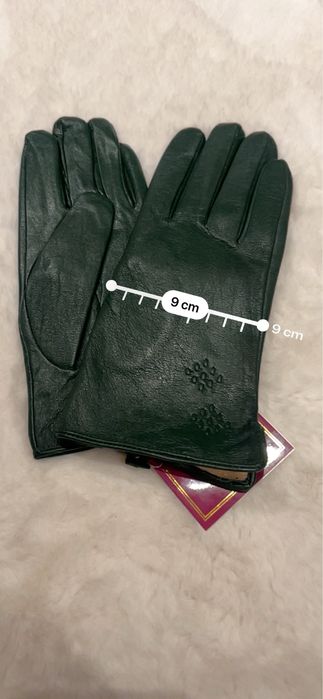 Rękawiczki skórzane nowe 8.5