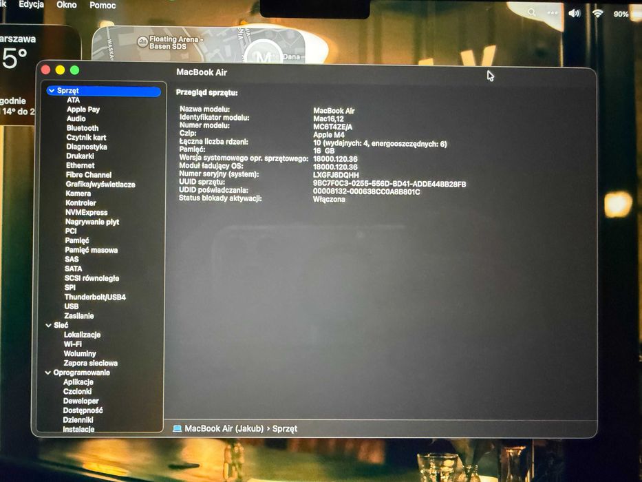 Macbook M4 Air 13,6 16/256