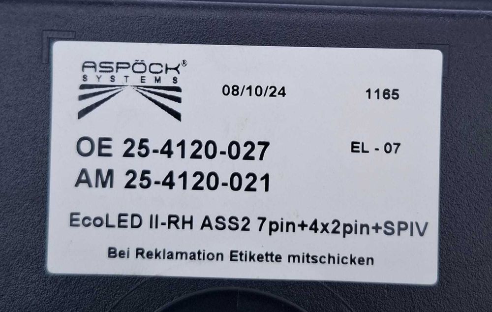 Aspöck EcoLED II — Farolim Traseiro Direito (Novo)