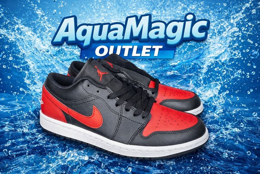 Air Jordan 1 Low Black / Varsity Red – rozmiar 40