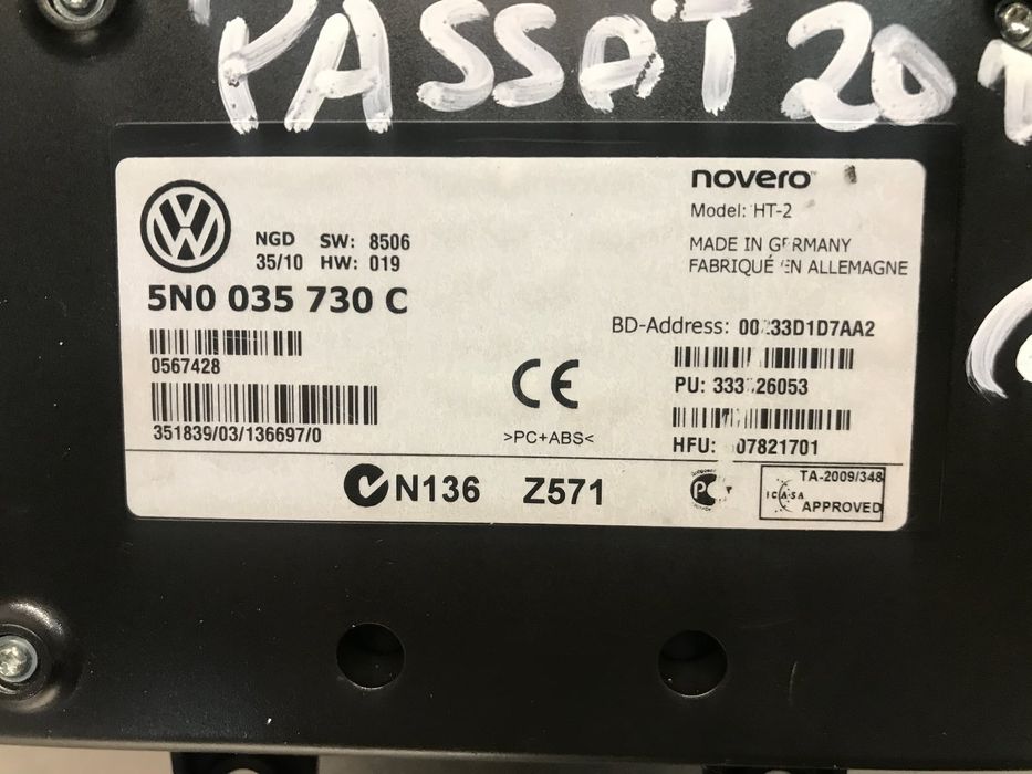 Módulo Bluetooth 5n0035730c - VW PASSAT B6 Variant