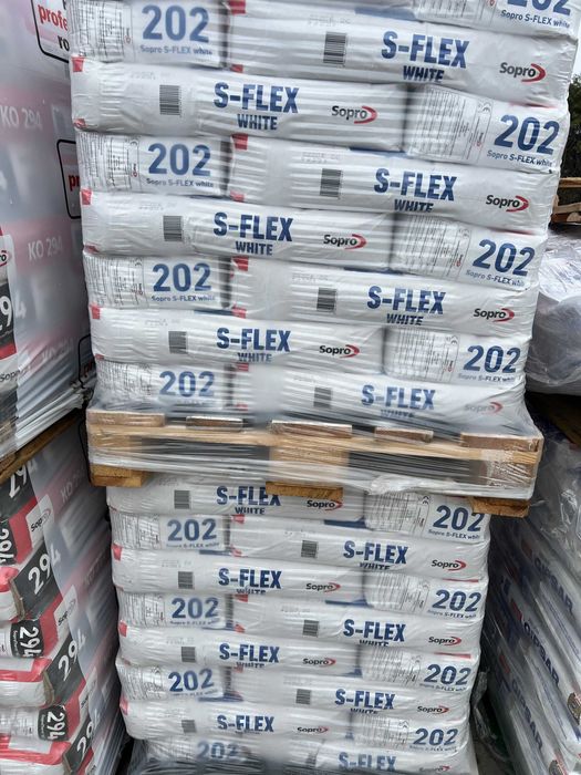Sopro S-FLEX white 202 - klej do płytek Biały wysokoelastyczny  22,5kg