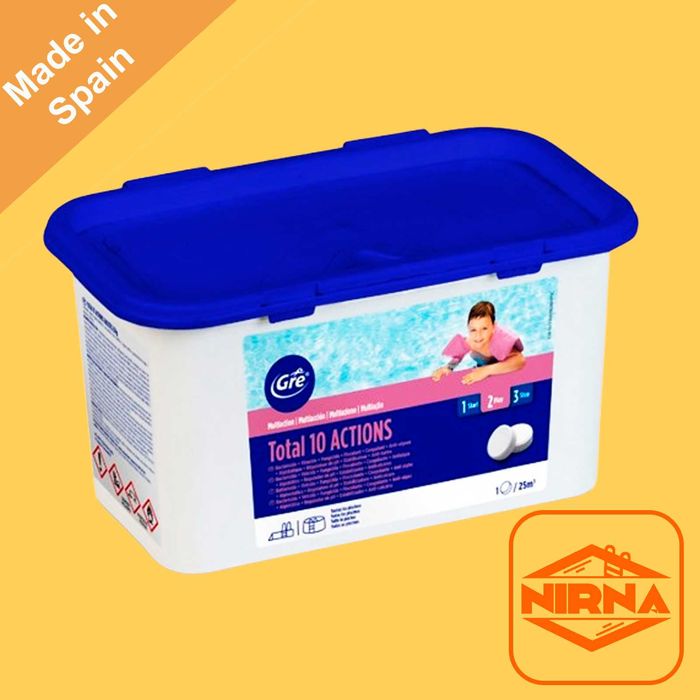 Хімія для басейна, 1кг. Хлор, мульти таблетки 6в1. Химия для бассейна