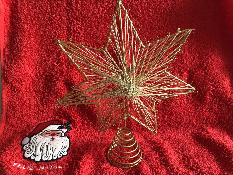 Estrela de Natal em dourado