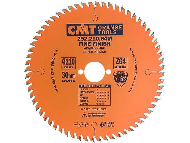 CMT 292.210.64M Tarcza do cięcia drewna Laminatu Piła Widia 210x30 Z64