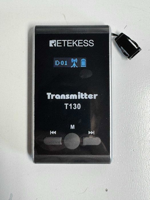 Retekess t130 transmiter bezprzewodowy system przewodnikowy system audio