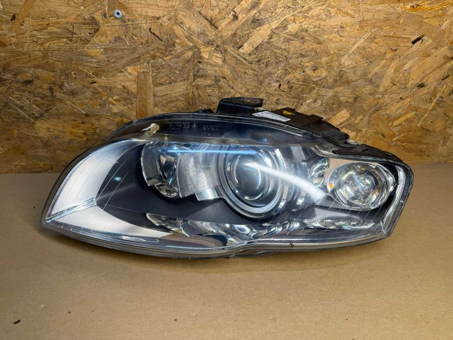 Lewa lampa przednia Audi A4 B7 Bi-xenon skrętny 003BP biały kierunek