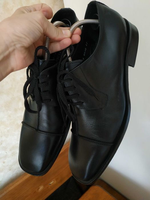 Весільні чорні чоловічі туфлі шкіра Вerkelmans_оригінал 47 розмір_31см