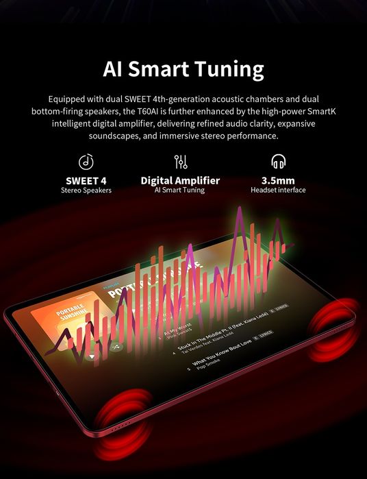 Планшет TECLAST T60 AI 6/128GB Wi-Fi Cherry Red6/128