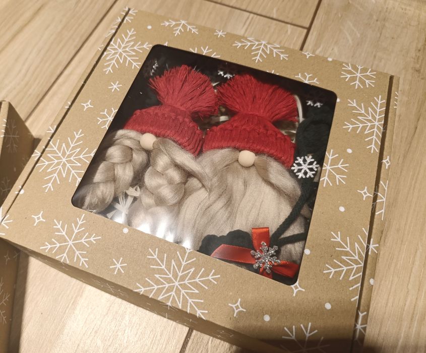 Zestaw zabawek choinkowych skrzaty renifery ozdoby świąteczne aniołek