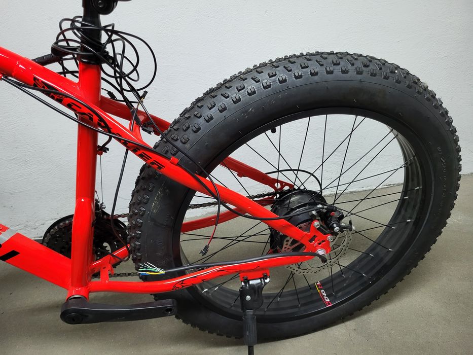 Rower elektryczny Fat Bike + dodatkowe 2 koła! Stan bdb