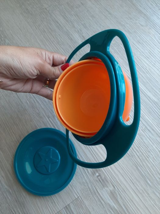 Tigela giratória para alimentos criança