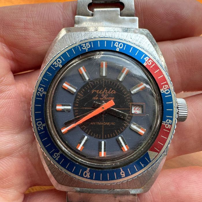 Zegarek Ruhla De Luxe Rzadki Antimagnetic