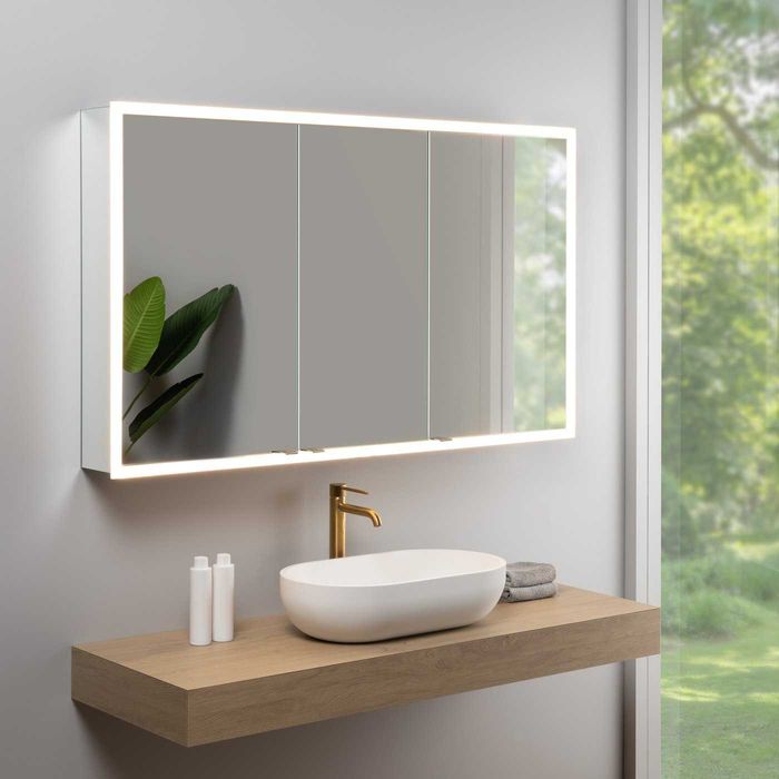 Rivea Dia szafka łazienkowa z lustrem 140cm