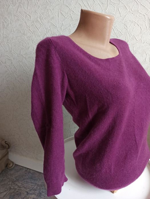 Свитер лиловый кашемир,р.46