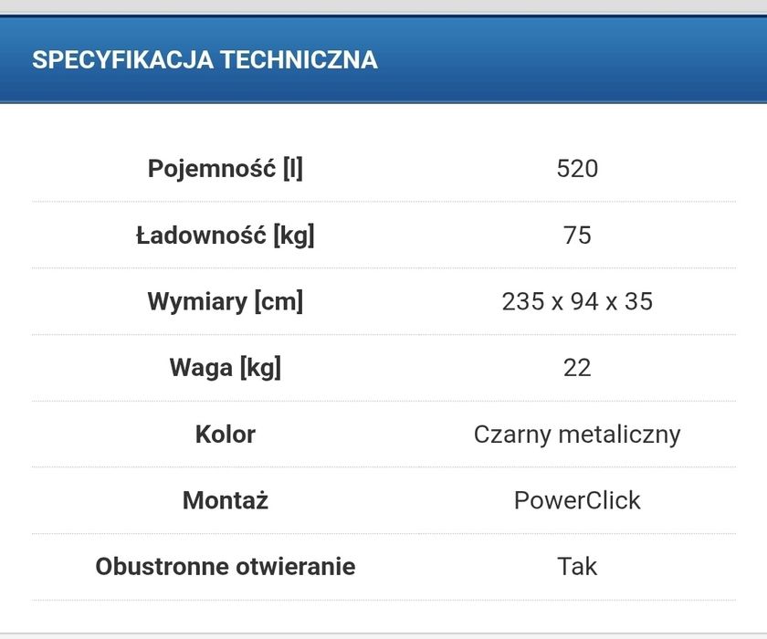 Box bagażnik dachowy Thule Dynamic Volvo