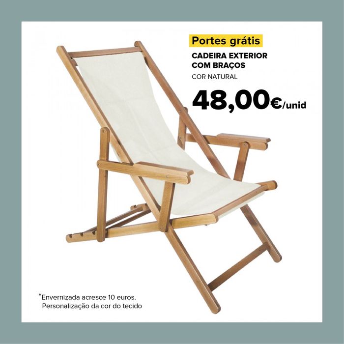 Cadeiras com braços exterior- OFERTA DOS PORTES