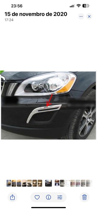 Grelhas de parachoques Volvo XC60 (156)