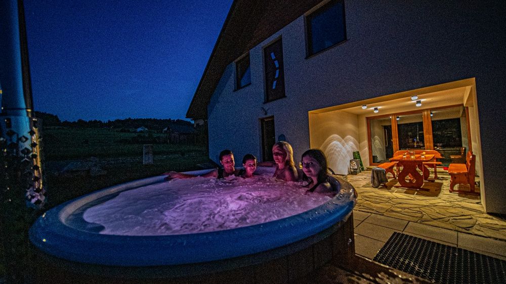 Domek w górach Balia Jacuzzi Domki Pod Chełmem