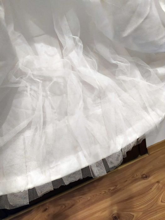 Sukienka ślubna vintage 36 wzrost 165 cm żorżeta