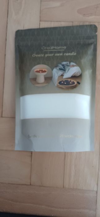 Woskowy piasek, wosk biały, knoty