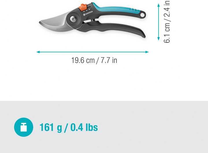 Секатор Gardena PremiumCut flex S-M 24 мм. (12242-20). Новинка 2025.