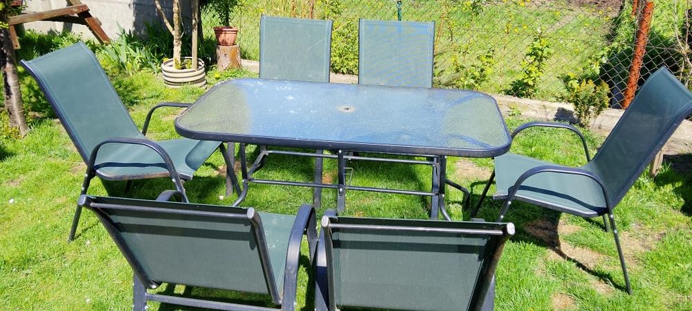 Stół ogrodowy + 6krzeseł