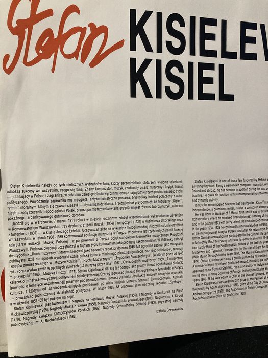 Stefan Kislewski  / Kisiel / Winyl NMINT