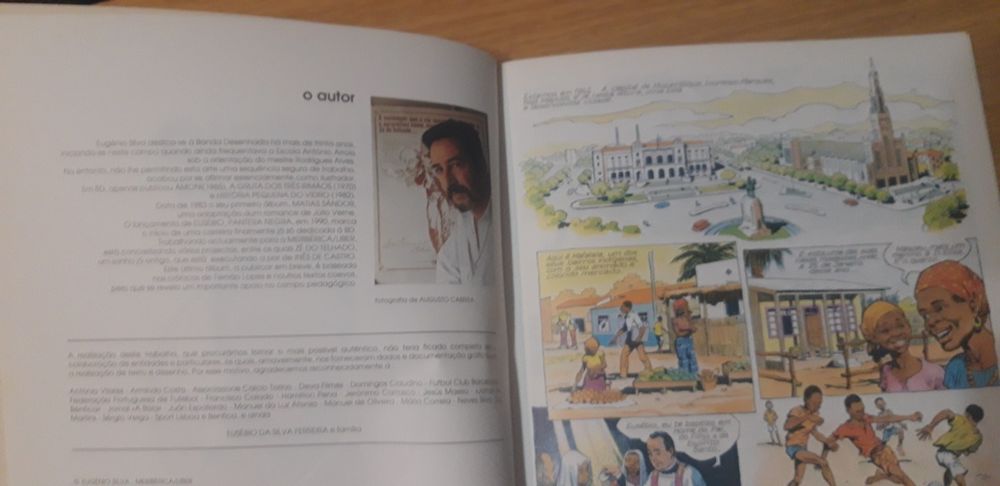 Livro Banda Desenhada Eusébio Pantera Negra