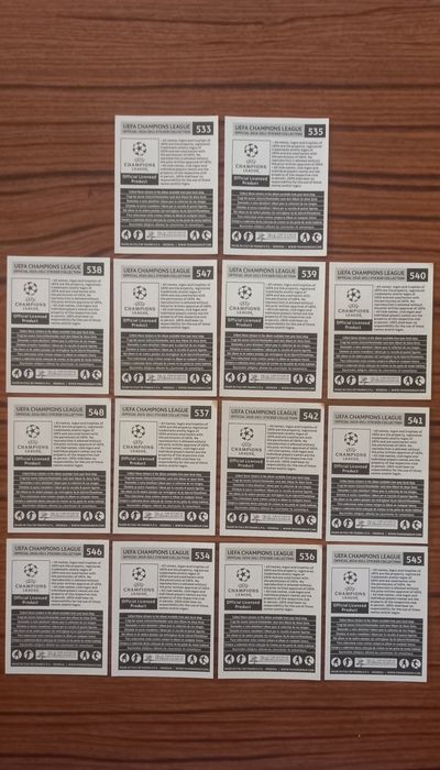 14 cromos uefa champions league 2010-11