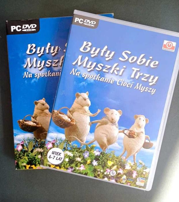 Gra komputerowa dla dzieci Były sobie myszki trzy PC mini gry mozaiki malowanki