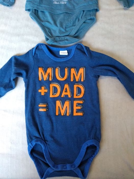 Body z długim rękawem dla chłopca H&M r. 68