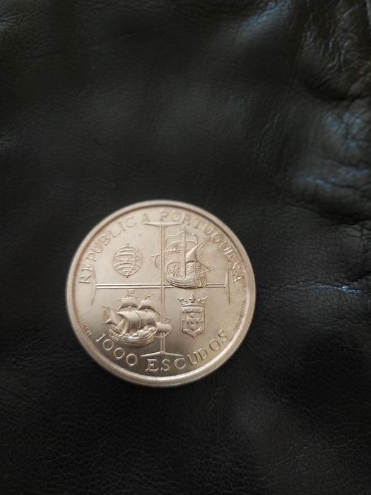 Moeda 1000 escudos prata d. Manuel I