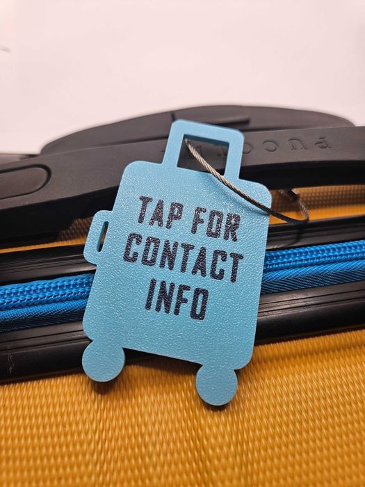 Zawieszka na bagaż z NFC – adresówka do walizki i plecaka