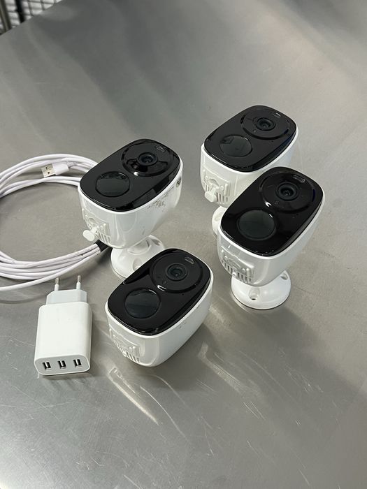 Zestaw monitoringu bezprzewodowego 4 kamery 2K zapis w chmurze i SD