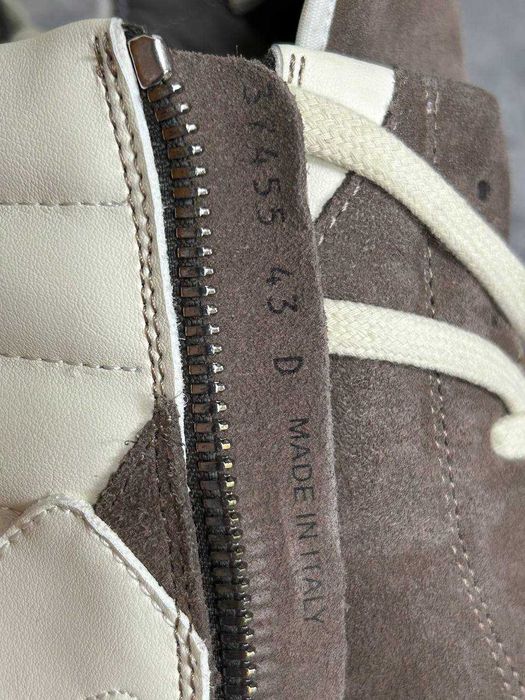 Кеди Rick Owens Geobasket Ramones jumbo laces коричневі opium archive