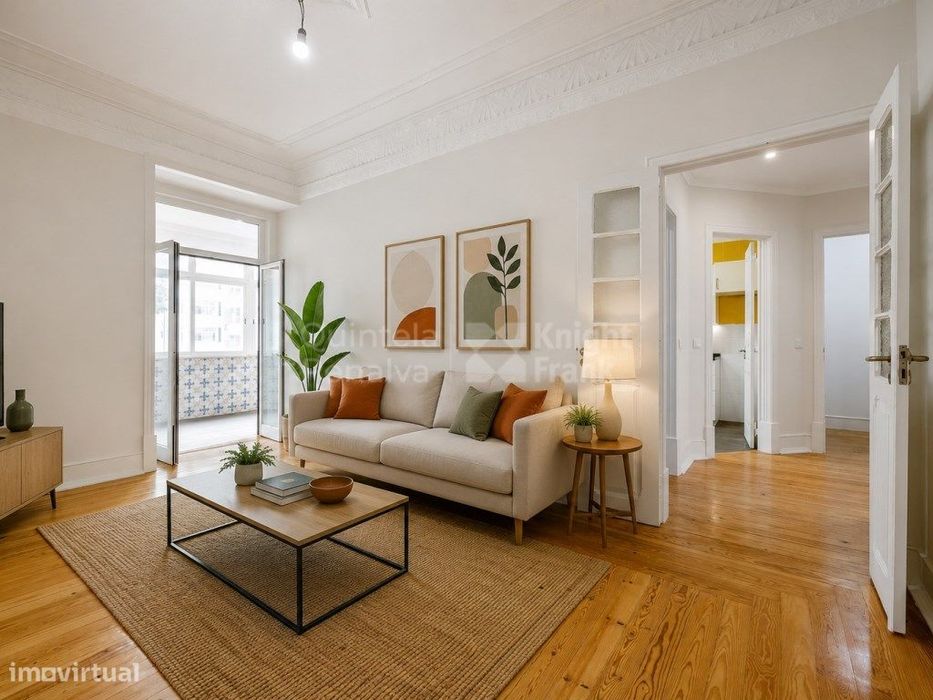 Apartamento T3+1 reabilitado nas Avenidas Novas