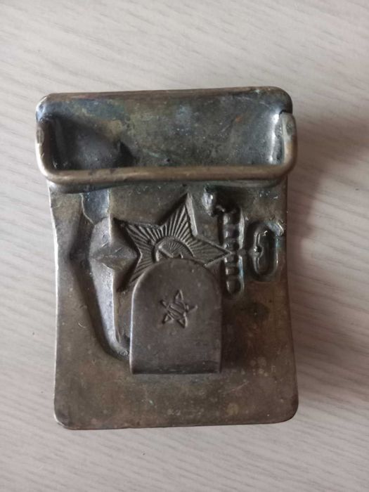 пряга на ремінь латунь вінтаж