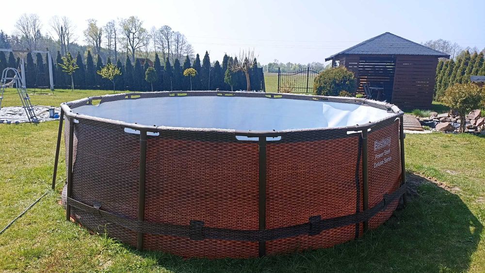 Basen stelażowy 380x100