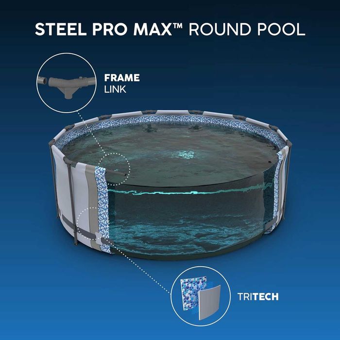 Basen ogrodowy Bestway Steel Pro Max 305 × 76 cm – NOWY