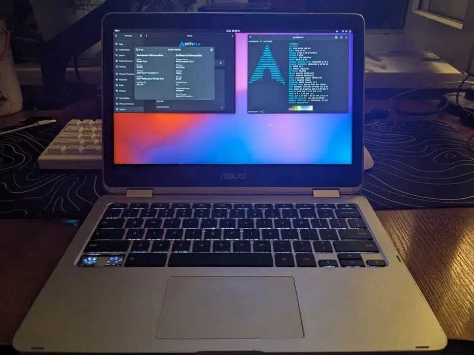 Asus Chromebook c302 4/64GB Arch Linux