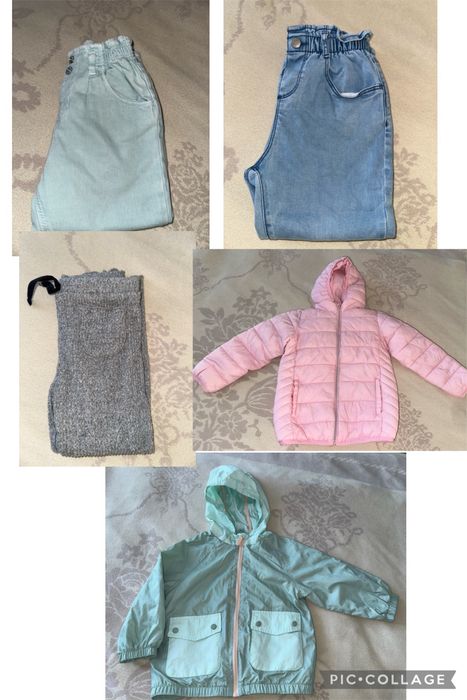 Zara джинсы куртка ветровка рубашка 3/4 года