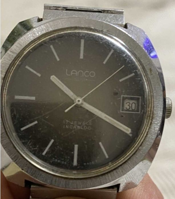 Шикарний вінтажний чоловічий годинник Lanco.