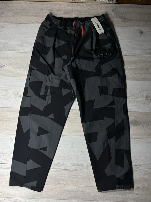 Штани Adidas Terrex карго трекінгові штани outdoor хакі тактичні штани туристичні