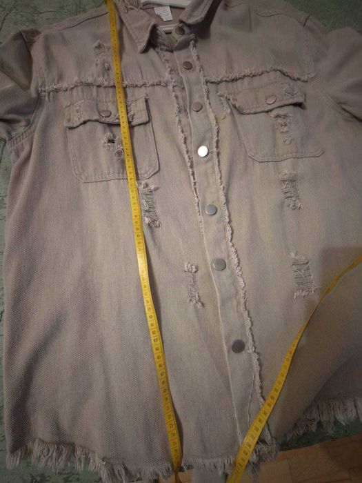 Женская Джинсовая Куртка-рубашка
